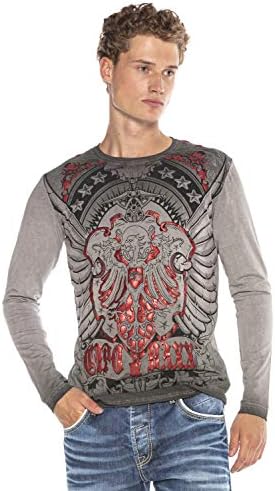 Cipo & Baxx Herren Sweatshirt Stylischer Pullover für moderne Streetwear Look – Bequemer Sweater für Alltag, Freizeit &