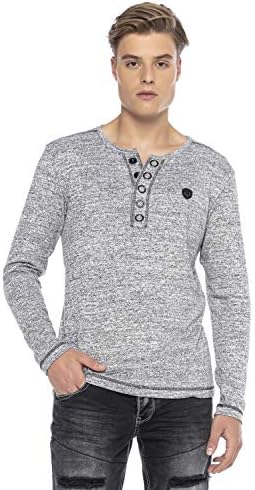 Cipo & Baxx Herren Sweatshirt Series – Stylischer Pullover im Modernen Streetwear Look mit Rundhals & Print – Comfortabl