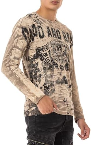 Cipo & Baxx Herren Sweatshirt Series – Stylischer Pullover im Modernen Streetwear Look – Bequemer Sweater für Alltag & F