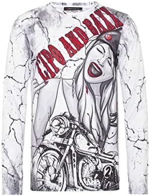 Cipo & Baxx Herren Sweatshirt Series – Stylischer Pullover für Streetwear Lovers – Bequemer Rundhalseinheitsprint Sweate