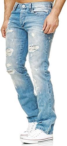 Redbridge Jeans - Regular Fit Denim Hose im Used Look mit Rissen – 5-Pocket Jeans für junge Männer & Frauen in Freizeit