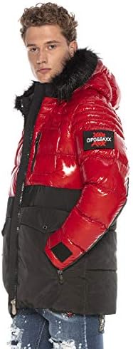 Stylische Winterjacke Herren Cipo & Baxx Series | Warme Winterjacke Herren Cipo & Baxx Series abnehmbarer Kapuze | Func