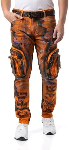 Cipo & Baxx Herren Jeans - Robuste Denim-Hose im Urban Style für Robuste Herren zum Arbeiten und Spielen (DE/NL/SE/PL, 3