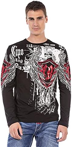 Cipo & Baxx Herren Sweatshirt Series – Stylischer Pullover für Streetwear Lovers – Bequemer Rundhalseinheitsprint Sweate
