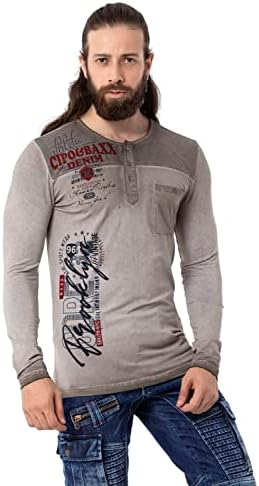 Cipo & Baxx Herren Sweatshirt Series – Stylischer Pullover im Modernen Streetwear Look – Bequemer Sweater für Alltag & F