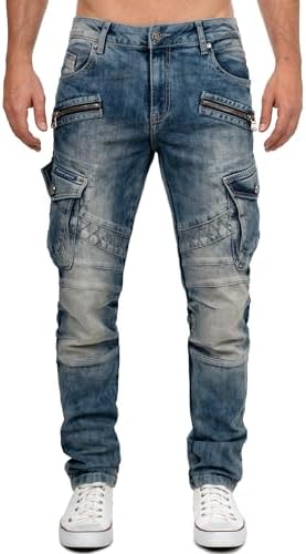Cipo & Baxx Herren Jeans - Stylische Denim-Mode mit Slim-Fit & Regular-Fit für Individualisten im Bikerstyle!