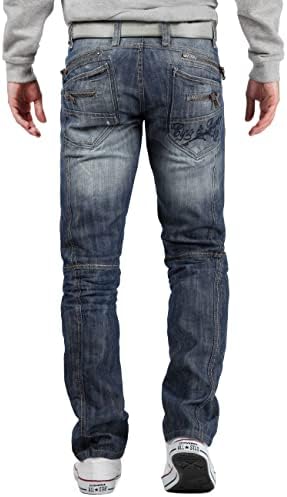 Cipo & Baxx Herren Jeans Hose Look Röhrenjeans Straight Fit Kontrastnähte Trendyhose | Cipo & Baxx Herren Jeans Hose Us
