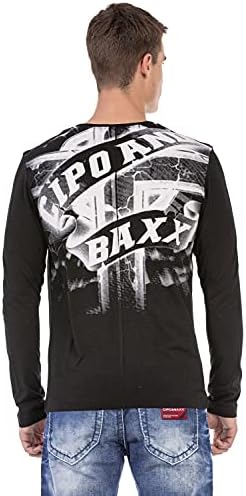 Cipo & Baxx Herren Sweatshirt Series – Stylischer Pullover für Streetwear Lovers – Bequemer Rundhalseinheitsprint Sweate