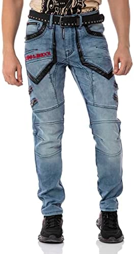 Cipo & Baxx Herren Stretch Jeanhose Slim Fit Trendig und bequem | Cipo & Baxx Männer Stretch Jeanshosen Slim Fit Premiu