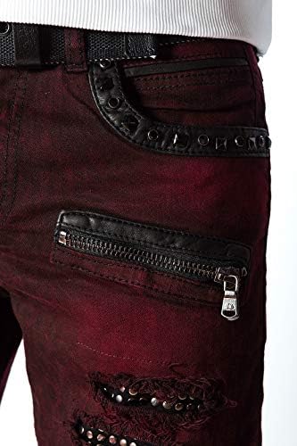 Cipo & Baxx Herren Jeans - Stylische Denim-Mode mit hohem Markantzen Detail | Regular & Slim Fit für Männer | Stonewashe