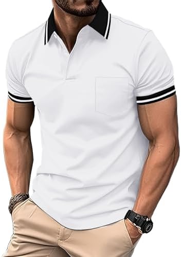 SwissWell 5er Pack Herren Polo T-Shirt Atmungsaktiv leicht Golfessen