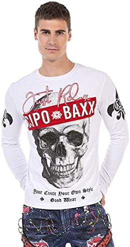 Cipo & Baxx Herren Sweatshirt Series – Stylischer Pullover für Streetwear Lovers – Bequemer Rundhalseinheitsprint Sweate