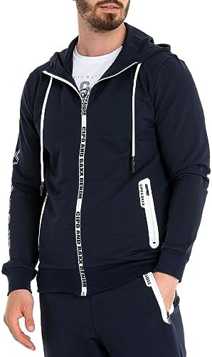 Cipo & Baxx Herren Jogginganzug Series – Zweiteiliges Set aus Kapuzenjacke und Jogginghose für Sport- und Casual-User im
