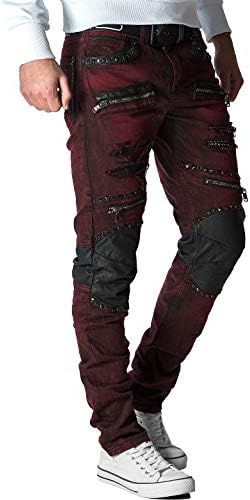 Cipo & Baxx Herren Jeans - Stylische Denim-Mode mit hohem Markantzen Detail | Regular & Slim Fit für Männer | Stonewashe