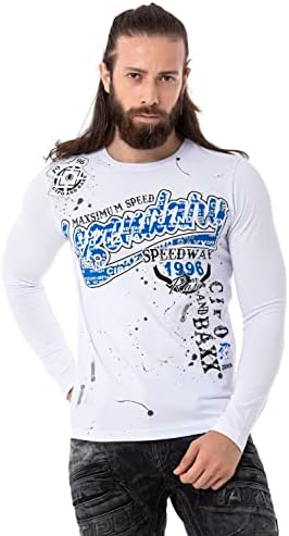 Cipo & Baxx Herren Sweatshirt Series – Stylischer Pullover im Modernen Streetwear Look – Bequemer Sweater für Alltag & F