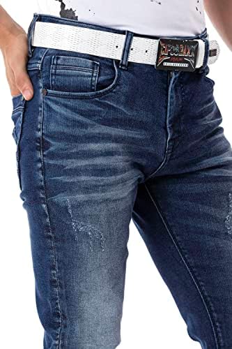 Cipo & Baxx Herren Stretch Jeanhose Slim Fit Trendig und bequem | Cipo & Baxx Männer Stretch Jeanshosen Slim Fit Premiu