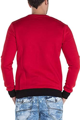 Cipo & Baxx Herren Sweatshirt Stylischer Pullover für moderne Streetwear Look – Bequemer Sweater für Alltag, Freizeit &