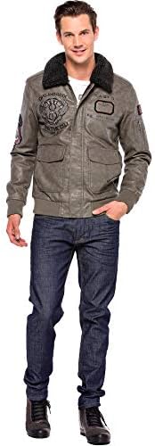 Stylische Winterjacke Herren Cipo & Baxx Series | Warme Winterjacke Herren Cipo & Baxx Series abnehmbarer Kapuze | Func