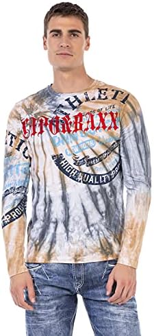 Cipo & Baxx Herren Langarm-Sweatshirt mit Rundhalsausschnitt und Print – Trendiger Look CL453 – Bild 8