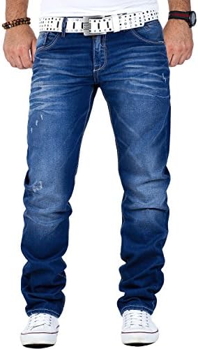 Cipo & Baxx Herren Jeans - Stilvolle Regular-Fit Denim mit Kontrastnähten | Bequeme & Modische Jeans für Männer | Stone-