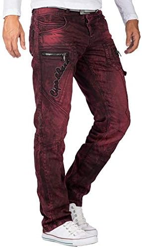 Cipo & Baxx Herren Jeans - Stylische Denim-Mode mit hohem Markantzen Detail | Regular & Slim Fit für Männer | Stonewashe