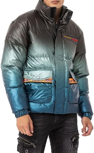 Cipo & Baxx Herren Mantel – Stylische Winterjacke mit warmem Innenfutter und abnehmbarer Kapuze für kalte Tage