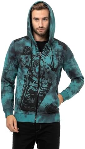 Cipo & Baxx Herren Sweatjacke Hoodie – Stylischer Pullover für Streetwear-Begeisterte mit Reißverschluss & Kapuze für Fr