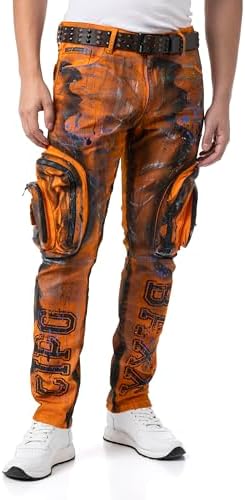 Cipo & Baxx Herren Jeans - Robuste Denim-Hose im Urban Style für Robuste Herren zum Arbeiten und Spielen (DE/NL/SE/PL, 3