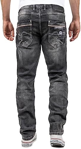 Cipo & Baxx Herren Jeans Regular Fit & Slim Fit – Stylischer Used Look Jeans für Männer | Blue & Black Jeans für Alltag – Bild 40