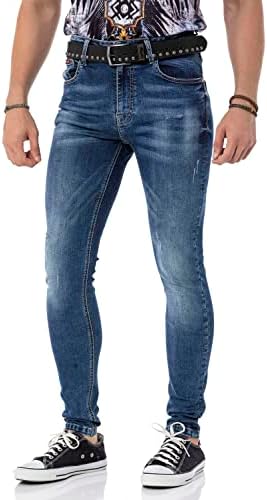 Cipo & Baxx Herren Stretch Jeanhose Slim Fit Trendig und bequem | Cipo & Baxx Männer Stretch Jeanshosen Slim Fit Premiu