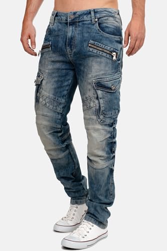 Cipo & Baxx Herren Jeans - Stylische Denim-Mode mit Slim-Fit & Regular-Fit für Individualisten im Bikerstyle!