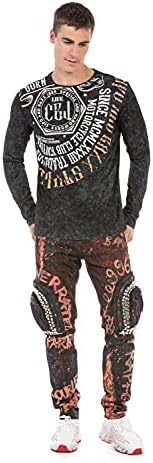 Cipo & Baxx Herren Sweatshirt Series – Stylischer Pullover für Streetwear Lovers – Bequemer Rundhalseinheitsprint Sweate