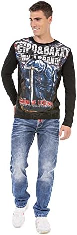 Cipo & Baxx Herren Sweatshirt Series – Stylischer Pullover für Streetwear Lovers – Bequemer Rundhalseinheitsprint Sweate