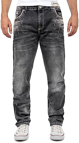 Cipo & Baxx Herren Jeans Regular Fit & Slim Fit – Stylischer Used Look Jeans für Männer | Blue & Black Jeans für Alltag – Bild 39