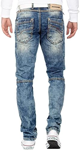 Cipo & Baxx Herren Jeans – Stylische Regular-Fit Denim mit Stone-Washed-Design & Used-Look | Bequeme & modische Jeans fü – Bild 9