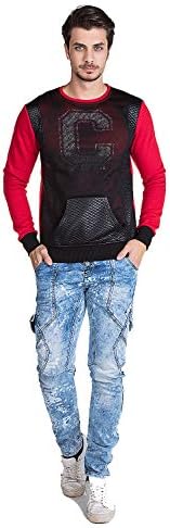 Cipo & Baxx Herren Sweatshirt Series – Stylischer Pullover im Modernen Streetwear Look mit Rundhals & Print – Comfortabl
