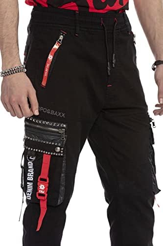 Cipo & Baxx Herren Jogginghose Series - Bequeme Freizeithose mit sportlichem Schnitt und modischem Design für Alltagsgeb