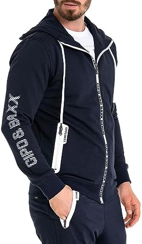 Cipo & Baxx Herren Jogginganzug Series – Zweiteiliges Set aus Kapuzenjacke und Jogginghose für Sport- und Casual-User im