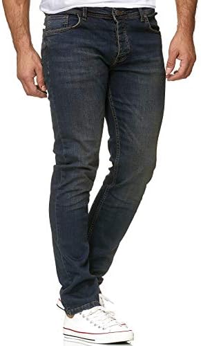 Reslad Jeans-Herren Slim Fit Basic Style Stretch-Denim Jeggings RS-2063
