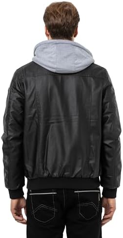 Cipo & Baxx Herren Mantel – Stylische Winterjacke mit warmem Innenfutter und abnehmbarer Kapuze für kalte Tage