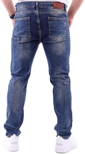 Reslad Jeans-Herren Slim Fit Basic Style Stretch-Denim Jeggings RS-2063