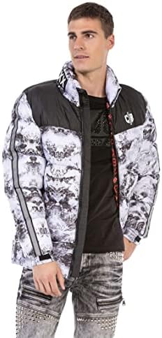 Stylische Winterjacke Herren Cipo & Baxx Series | Warme Winterjacke Herren Cipo & Baxx Series abnehmbarer Kapuze | Func