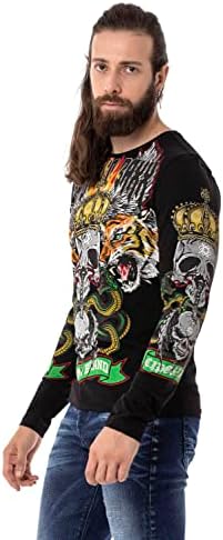 Cipo & Baxx Herren Sweatshirt Series – Stylischer Pullover im Modernen Streetwear Look – Bequemer Sweater für Alltag & F