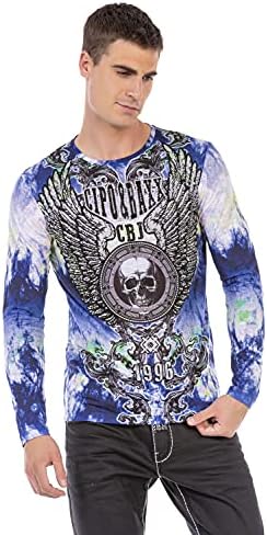 Cipo & Baxx Herren Sweatshirt Series – Stylischer Pullover für Streetwear Lovers – Bequemer Rundhalseinheitsprint Sweate