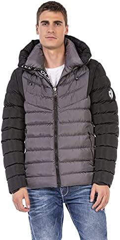 Stylische Winterjacke Herren Cipo & Baxx Series | Warme Winterjacke Herren Cipo & Baxx Series abnehmbarer Kapuze | Func