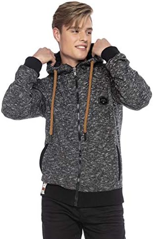 Cipo & Baxx Herren Sweatjacke Hoodie Serie - Stylischer Pullover im Modernen Casual Streetwear Stil für den Alltag, Frei
