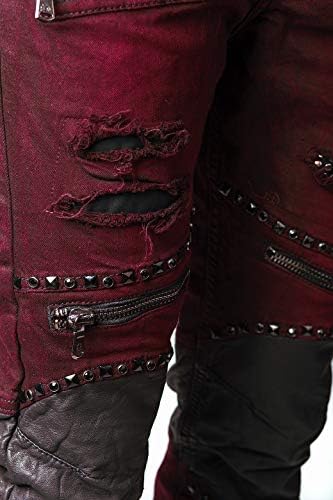 Cipo & Baxx Herren Jeans - Stylische Denim-Mode mit hohem Markanten_design | Regular & Slim Fit | Stonewashed Effect des