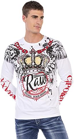 Cipo & Baxx Herren Sweatshirt Series – Stylischer Pullover für Streetwear Lovers – Bequemer Rundhalseinheitsprint Sweate