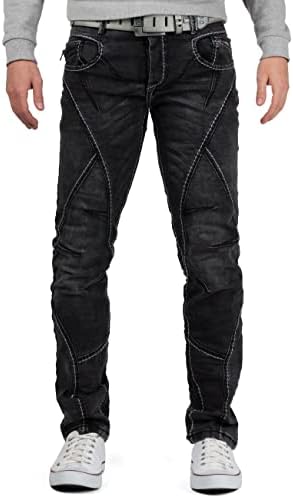 Cipo & Baxx Herren Jeans Regular Fit & Slim Fit - Stylische Denim für Männer mit Used Look & Reißverschlüssen | Perfect