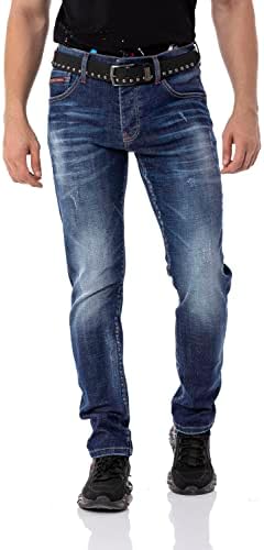 Cipo & Baxx Herren Stretch Jeanhose Slim Fit Trendig und bequem | Cipo & Baxx Männer Stretch Jeanshosen Slim Fit Premiu
